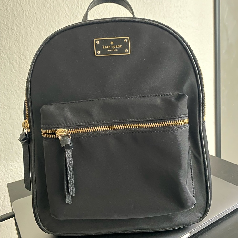 Kate spade black backpack